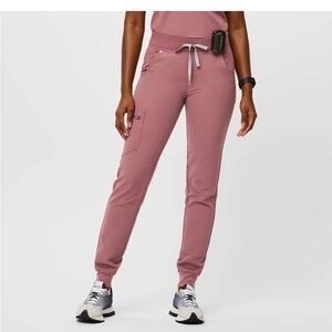 FIGS Zamora Jogger Pants Mauve color EUC